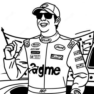 Kyle Busch In Victory Lane Coloring Page 64170-53080