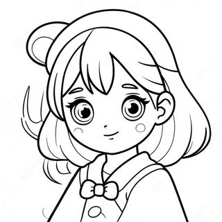 Cute Anya Anime Character Coloring Page 64180-53081