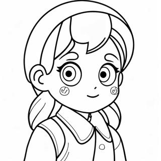 Cute Anya Anime Character Coloring Page 64180-53083