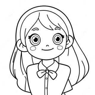 Cute Anya Anime Character Coloring Page 64180-53084