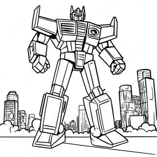 Funky Jazz Transformers In Action Coloring Page 64210-53108