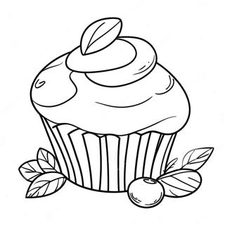 Blueberry Muffin Coloring Page 64239-53146