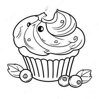 Blueberry Muffin Coloring Page 64239-53147