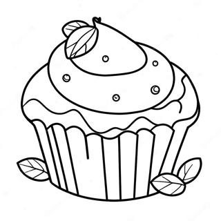 Blueberry Muffin Coloring Pages