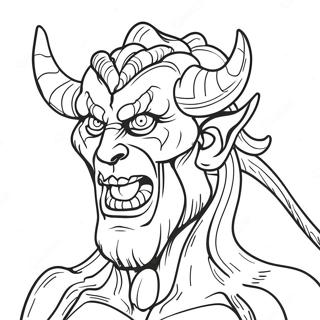 Demon Coloring Page 6424-5130