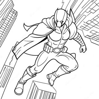 Red Hood In Action Coloring Page 64260-53142