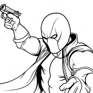 Red Hood In Action Coloring Page 64260-53143