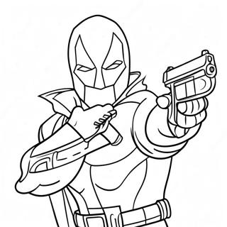 Red Hood In Action Coloring Page 64260-53144