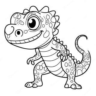 Cartoon Lizard Man Coloring Page 64280-53150