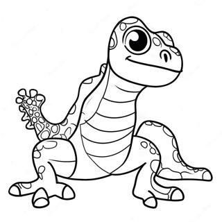 Cartoon Lizard Man Coloring Page 64280-53151