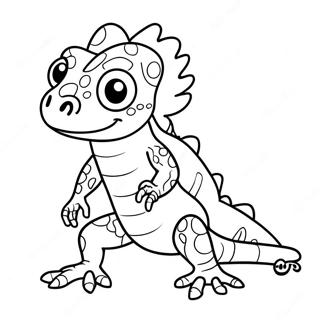 Cartoon Lizard Man Coloring Page 64280-53152