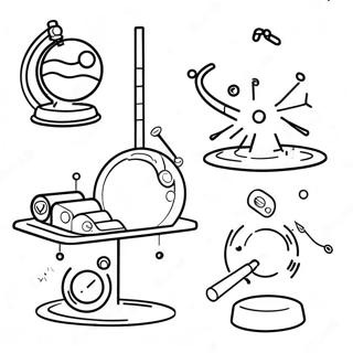 Exciting Physics Experiments Coloring Page 64300-53176