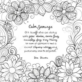 Calm Serenity Prayer Coloring Page 64320-53195