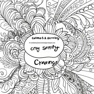 Calm Serenity Prayer Coloring Page 64320-53196