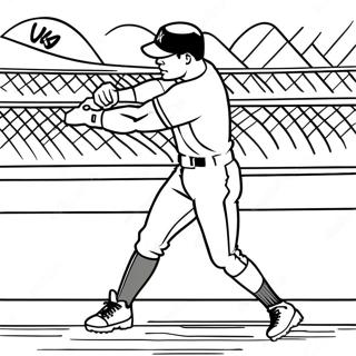 Ken Griffey Jr Swinging Bat Coloring Page 64330-53200