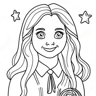 Luna Lovegood Magical Creatures Coloring Page 64349-53212