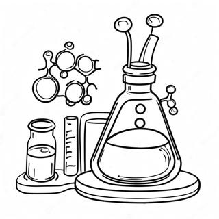 Chemistry Lab Equipment Coloring Page 6434-5235