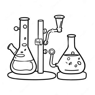 Chemistry Lab Equipment Coloring Page 6434-5236