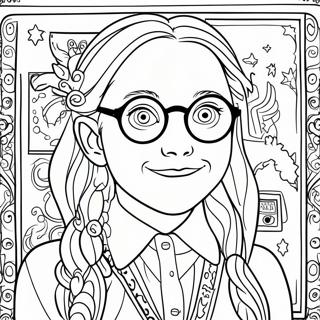 Luna Lovegood Quibbler Magazine Coloring Page 64350-53213