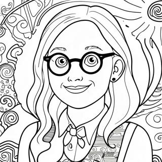 Luna Lovegood Quibbler Magazine Coloring Page 64350-53214