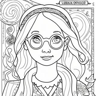 Luna Lovegood Quibbler Magazine Coloring Page 64350-53215