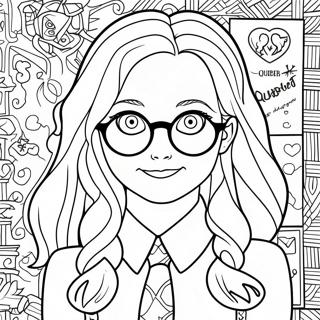 Luna Lovegood Quibbler Magazine Coloring Page 64350-53216