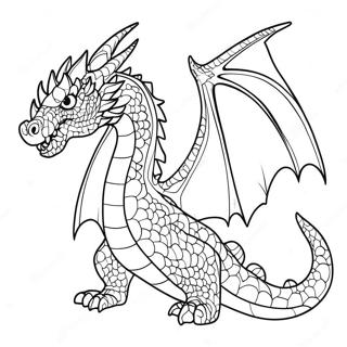 Crystal Dragon Coloring Page 64359-53219