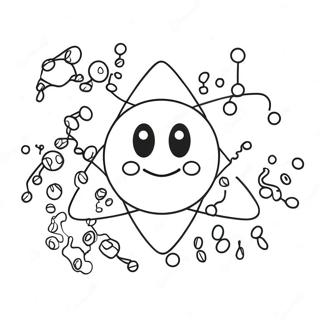 Colorful Chemical Reactions Coloring Page 6435-5237