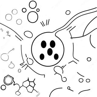 Colorful Chemical Reactions Coloring Page 6435-5238