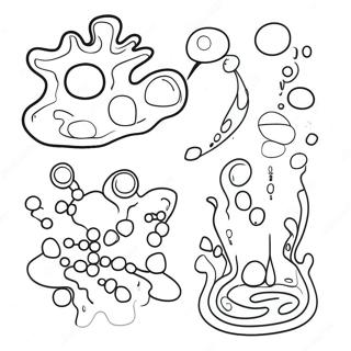 Colorful Chemical Reactions Coloring Page 6435-5239