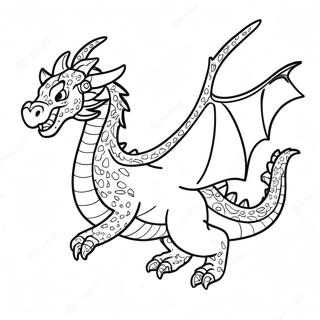 Majestic Crystal Dragon In Flight Coloring Page 64360-53225