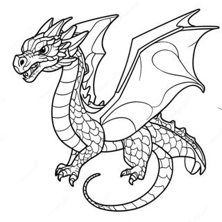 Majestic Crystal Dragon In Flight Coloring Page 64360-53227