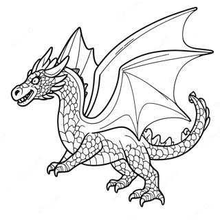 Majestic Crystal Dragon In Flight Coloring Page 64360-53228