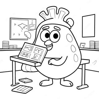 Mrs Puff In Her Classroom Coloring Page 64401-53243