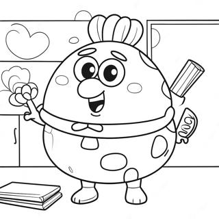 Mrs Puff In Her Classroom Coloring Page 64401-53244