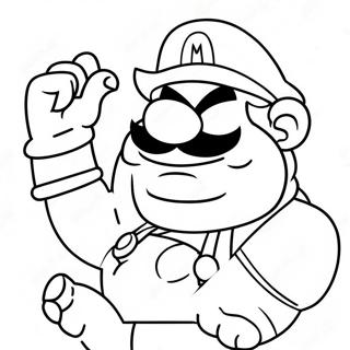 Wario Coloring Pages