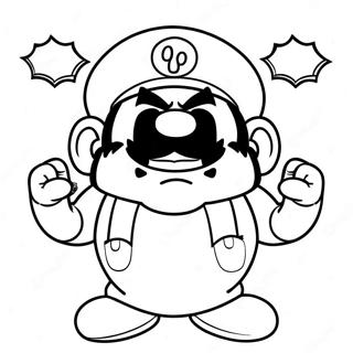 Wario Coloring Page 6444-5242