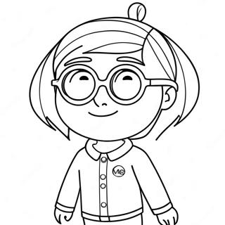 Agnes Despicable Me Coloring Page 64460-53298