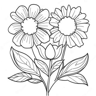 Flower Grayscale Coloring Page 64470-53294