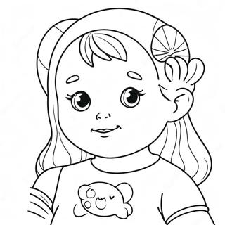 Cutie Coloring Page 64480-53307