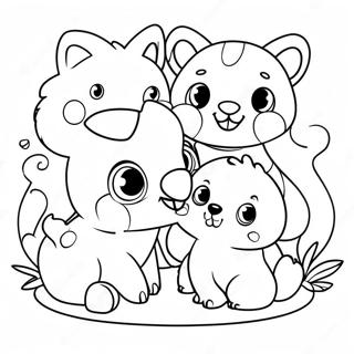 Adorable Animal Friends Coloring Page 64481-53322