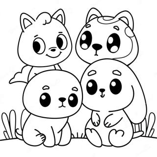 Adorable Animal Friends Coloring Page 64481-53323