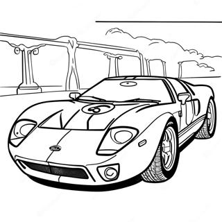 Classic Ford Gt Racing Coloring Page 64511-53337