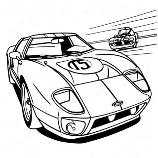 Classic Ford Gt Racing Coloring Page 64511-53340