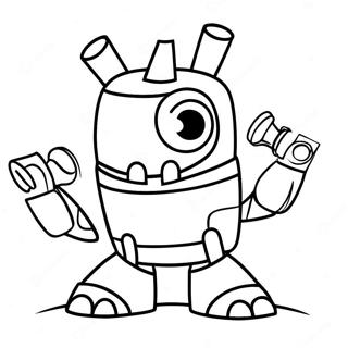 Mixels Coloring Page 64520-53343