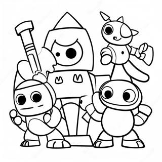 Colorful Mixels Characters Coloring Page 64521-53345