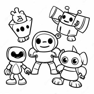 Colorful Mixels Characters Coloring Page 64521-53346