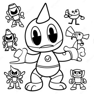 Colorful Mixels Characters Coloring Page 64521-53347