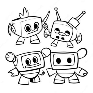 Colorful Mixels Characters Coloring Page 64521-53348