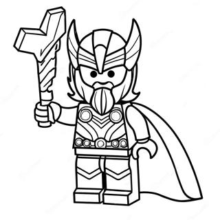 Lego Thor Coloring Page 64530-53349